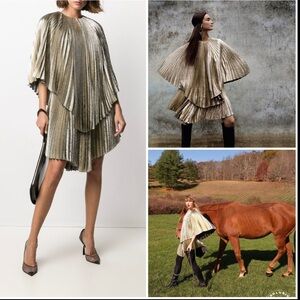 Stella McCartney metallic plated dress size small